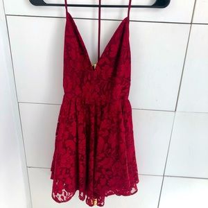Red Backless NBD minidress